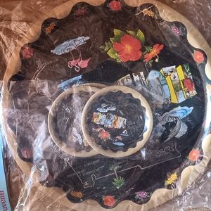 Hawaii Themed Decorative Plates Set